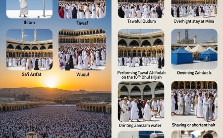 Obligatory and Sunnah Acts of Performing Hajj